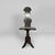 Italian antique chair in black wood, late 19th century Chair made entirely of black painted wood. The backrest and seat...