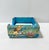 Paint Vintage Chinese Cloisonné Memo Holder With Dragonfly and Lotus Motif, Turquoise Enamel Desk Accessory For Sale - Image 7 of 10