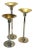Art Deco Chrome Candle Stick Holders - Set of 3 For Sale