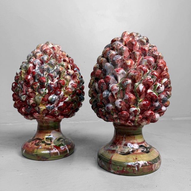 Ceramic Pigne Portafortuna by Gennaro Condurso, Italy, 2010s, Set of 2 For Sale - Image 12 of 12