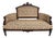 Antique Eastlake Walnut Settee With Floral Upholstery For Sale