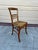 19th Century Antique Regency Style Solid Tiger Oak Rush Seat Side Chair For Sale - Image 4 of 10