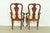 Thomasville Chippendale Carved Cherry Wood Armchairs, Pair For Sale - Image 11 of 14