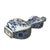 Oriental Slim Flat Gourd Shape Flower Theme Porcelain Art Vase For Sale - Image 9 of 14