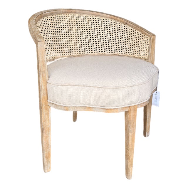 Global Views Cane Back Dining Chair For Sale