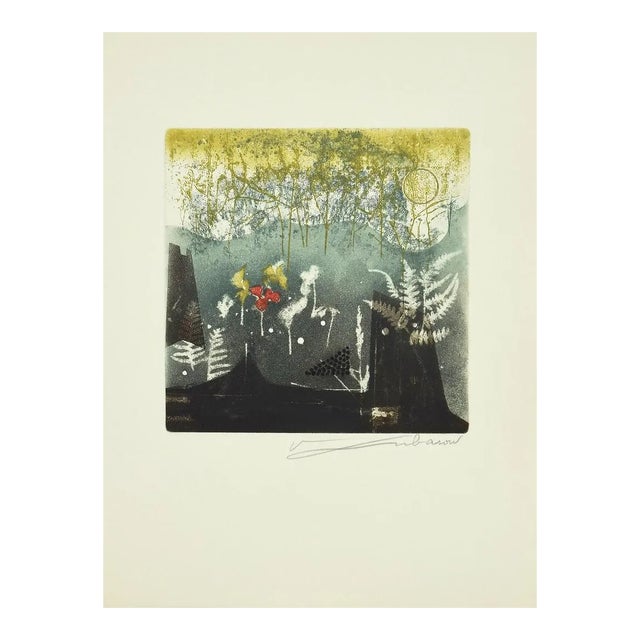 René Lubarow, The Dew, Etching, 1978 For Sale