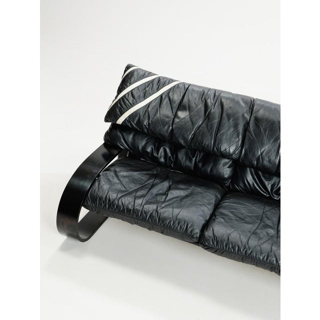 Italian Three-Seater Sofa in Leather by Coralba, 1980s For Sale - Image 11 of 15