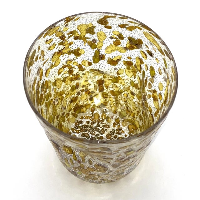 Gold Artisan Amber Murano Glasses from YourMurano, Set of 6 For Sale - Image 8 of 11
