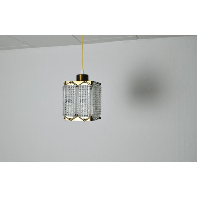 1960s Swedish Crystal Ceiling Light by Wiktor Berndt for Flygsfors, 1950s For Sale - Image 5 of 14