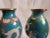 Vintage Blue Cloisonne Vases with Dragon Themes- a Pair For Sale - Image 10 of 13