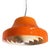 Mid-Century Modern Italian Pendant in Orange Glass and White Metal, 1970s For Sale