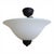 This elegant ceiling lamp in classic Art Deco style impresses with its timeless design and high-quality craftsmanship....