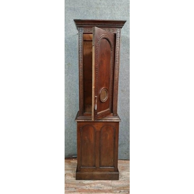Wood Carved Oak Floor Clock Case, 18th Century For Sale - Image 7 of 9