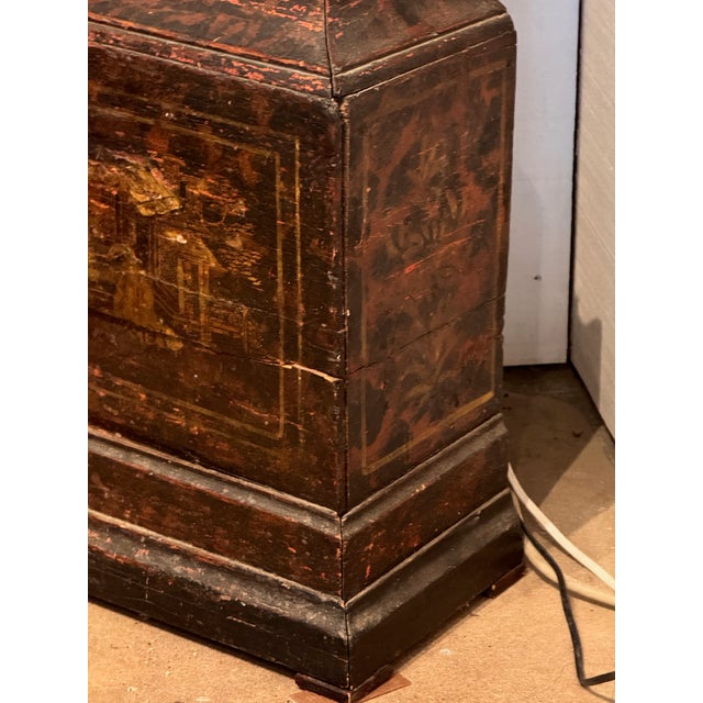 Chinoiserie 18th Century English Chinoiserie Decorated Tall Case Clock For Sale - Image 3 of 16