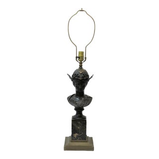 Bronze Roman Goddess Table Lamp For Sale