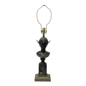 Bronze Roman Goddess Table Lamp