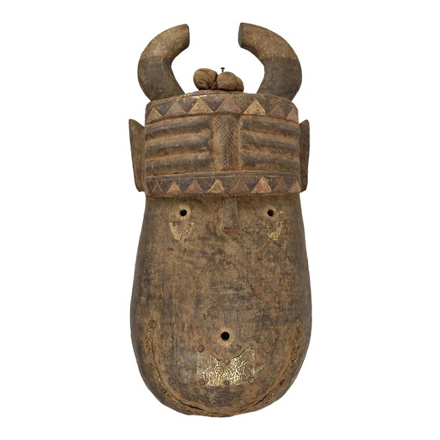 Early 20th Century Toma Wood Mask Landai Guinea For Sale