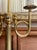 Mid 20th Century Vintage Horn Design Plated Brass Plug in Table Bouillotte Lamp For Sale - Image 5 of 8