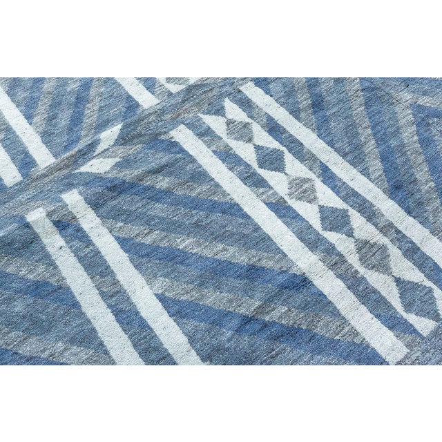 Modern Swedish Pile Knotted Wool Rug by Doris Leslie Blau For Sale - Image 4 of 9
