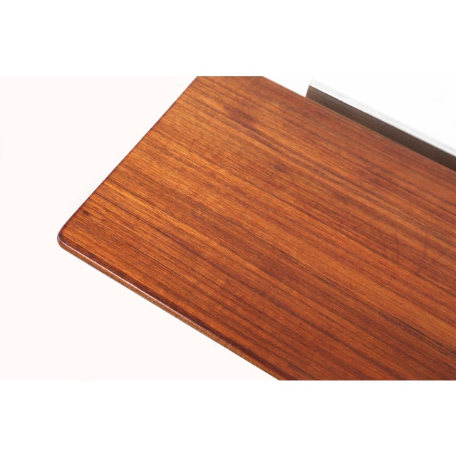 Mid-Century Teak Mirror with Shelf from De Coene, Belgium, 1960s, Set of 2 For Sale - Image 11 of 16