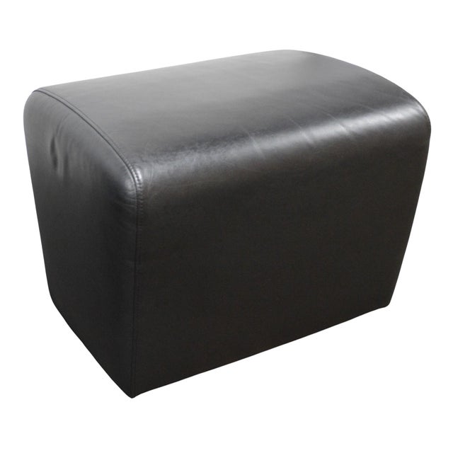 Black Ligne Roset Lounge Chair With Ottoman For Sale - Image 8 of 9
