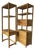 Vintage Coastal Rattan & Bamboo Étagères – A Pair For Sale
