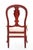Textile Circa 1860 Red Lacquered French Arm Chairs, a Pair For Sale - Image 7 of 11