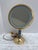 Vintage Large Brass Lighted Halo Vanity Mirror For Sale - Image 10 of 10