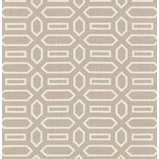Sample- Schumacher X Veere Grenney Pavillion Fabric in Lilac For Sale
