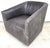 Early 21st Century Restoration Hardware 1950s Italian Shelter Arm Leather Swivel Club Chair Rh For Sale - Image 5 of 18