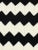 Add some bold minimalist mod vibes to any room with this stark black and white retro hand made blanket. This needlework...