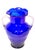 Mid 20th Cobalt Glass Handled Vase Att. To Fostoria For Sale In New York - Image 6 of 7
