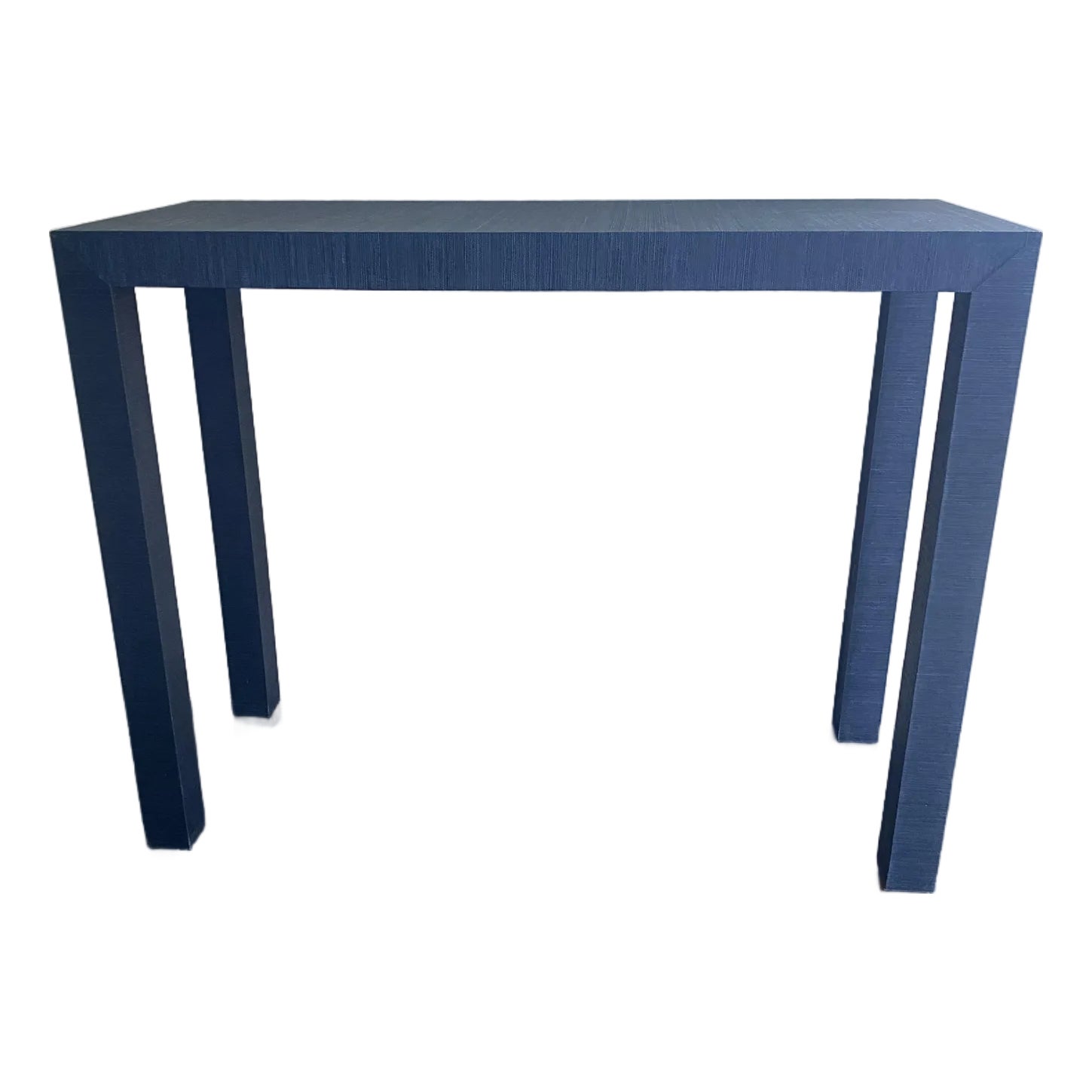Custom Grasscloth-Covered Console Table | Chairish