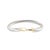 Early 21st Century David Yurman 925 Silver 14k Yellow Gold Buckle Classic Cable Bangle Bracelet For Sale - Image 5 of 9