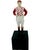 Details: -Vintage equestrian jockey bookend with red polka dots -Jockey sports a silk with red polka dots, jockey cap,...