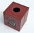 Late 20th Century Burgundy Embossed Leather Elephant Tissue Box Kleenex Cover For Sale - Image 13 of 18