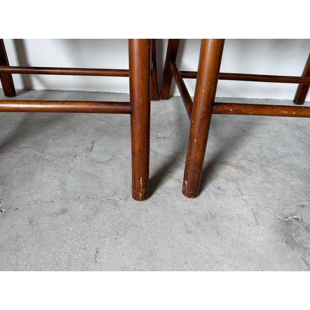 1960s English Georgian Chinese Chippendale Style Mahogany Cockpen Dining Chairs – Set of 4 For Sale - Image 17 of 17