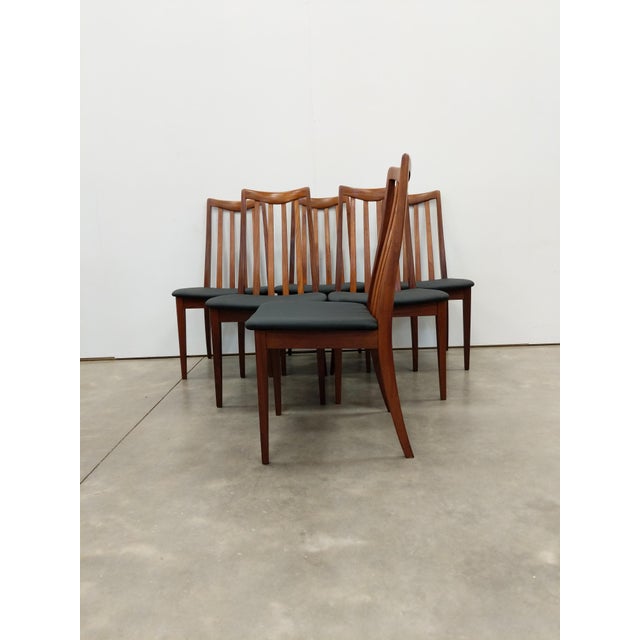 G Plan Set of 6 Vintage G Plan Mid Century Modern Teak Dining Chairs For Sale - Image 4 of 10