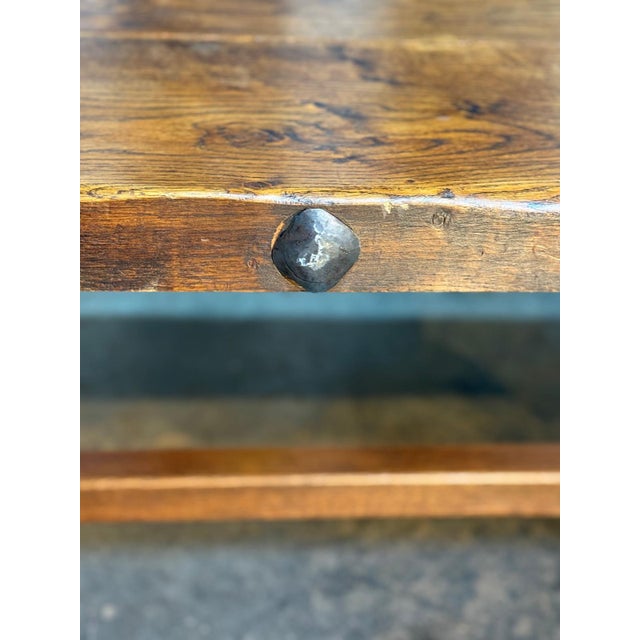 Antique Farmhouse Dining Table in Oak, 1900 For Sale - Image 13 of 18