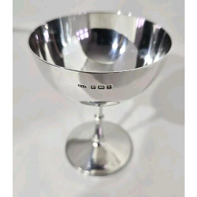 Gold Antique Edwardian Sterling Silver Goblet from Marks & Cohen, Birmingham, 1908 For Sale - Image 8 of 18
