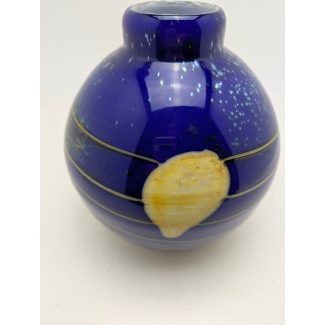 Large Vintage Studio Glass Vase by Jiri Suhajek for Cristallex, 1980 For Sale - Image 10 of 10