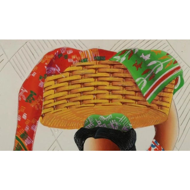 Modern Folk Art Painting Women Indigenous Clothing For Sale In Washington DC - Image 6 of 11