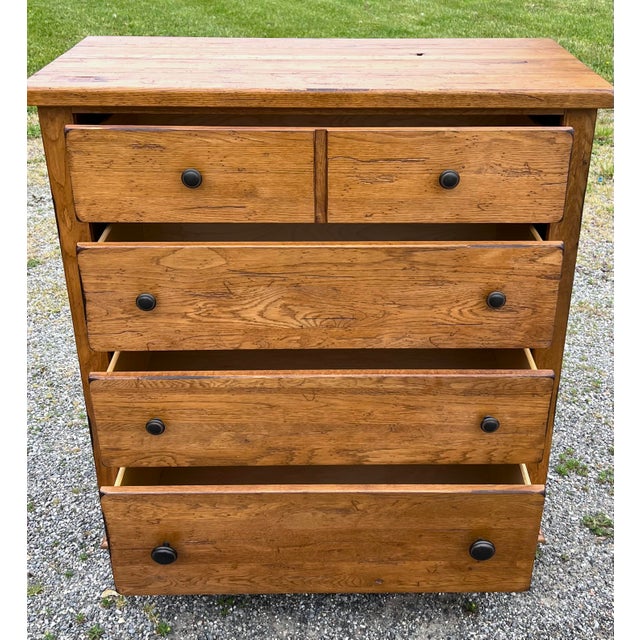 Broyhill Attic Heirlooms Farmhouse Oak Chest of Drawers Chairish