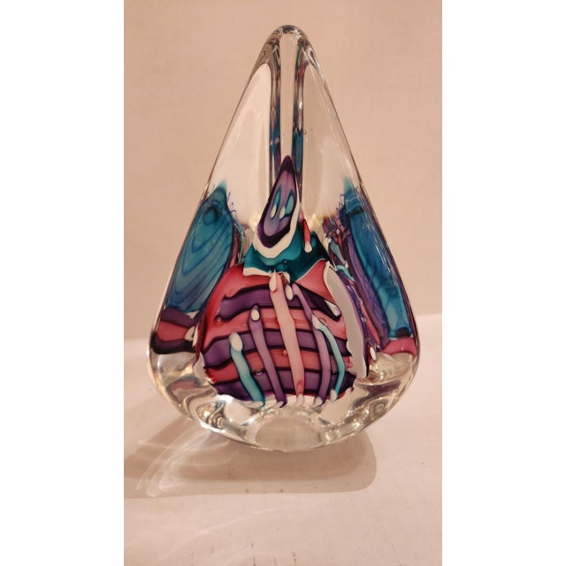 Modern Mid 20th Century Abstract Art Glass Sculpture For Sale - Image 3 of 8