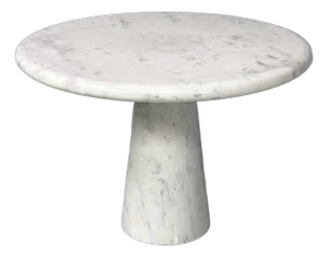 Italian Modern Round Coffe Table in Marble, 1970s