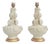Spanish Ceramic Leaves Lamps from Manises, 1950s, Set of 2 For Sale