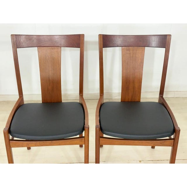 Vintage Dining Chairs in Teak by Albin Johansson, Set of 4 For Sale - Image 4 of 13