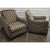 Like new handsome pair of upholstered club chairs by Bernhardt’s Portfolio line blends transitional style with modern...