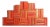 Decorative Books - Grove Book Wall - Set of 100 Orange Books For Sale