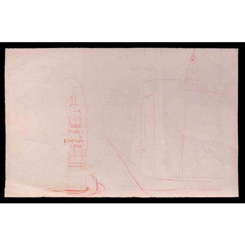 Gustave Bourgogne, Marie Franke, Early 20th Century, Pencil on Paper For Sale - Image 3 of 3
